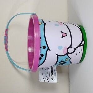 Hello Kitty Sanrio Cinnamoroll Sand Pail 7.5" Beach Bucket Easter Basket